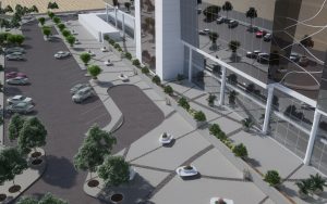 outdoor parking area